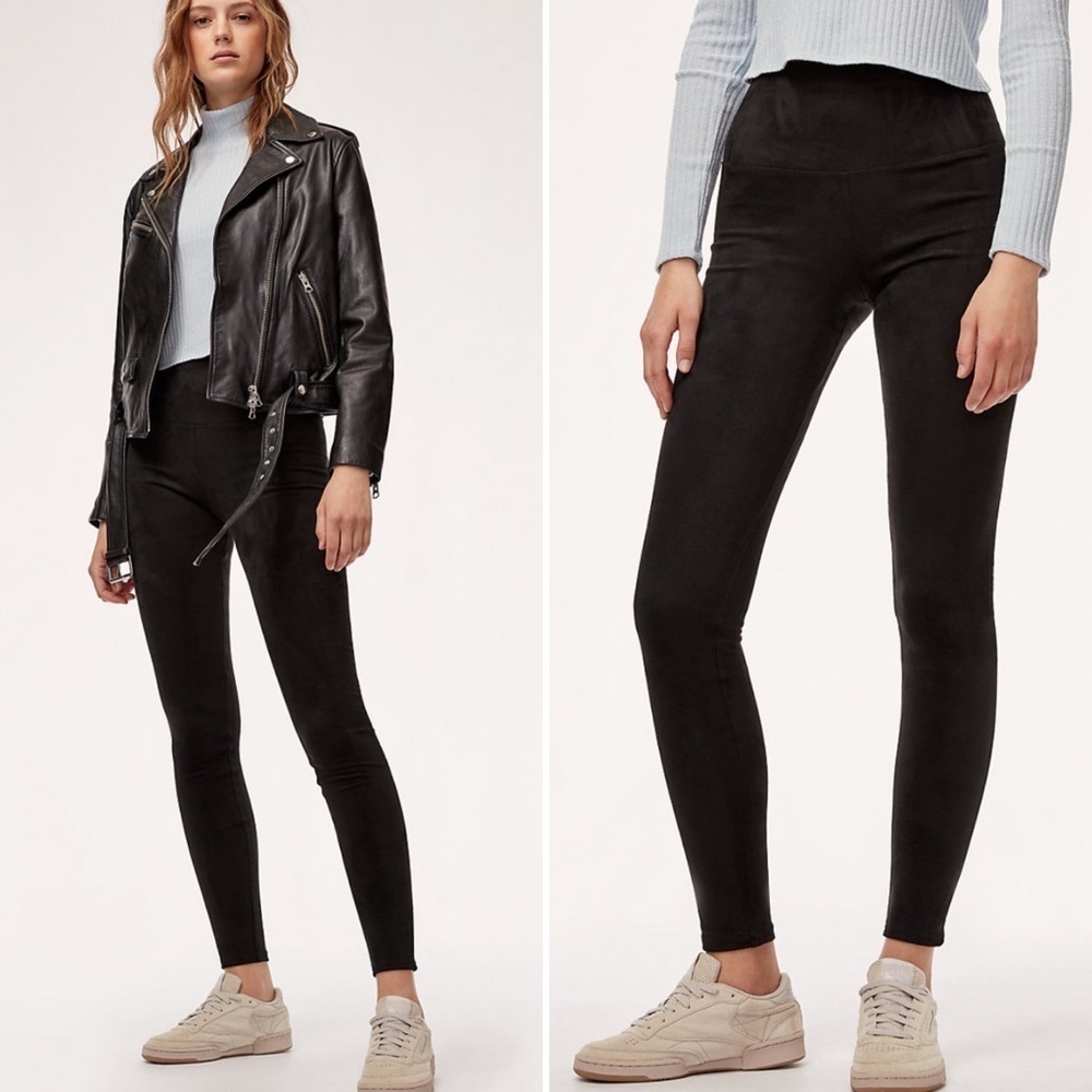 Aritzia Wilfred Free Faux Suede Daria Pant Legging